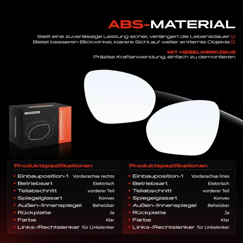 Spiegelglas, Außenspiegel Vorderachse Frankberg 5481FB0069074 Bild Spiegelglas, Außenspiegel Vorderachse Frankberg 5481FB0069074