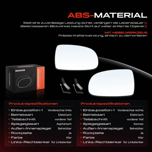 Spiegelglas, Außenspiegel Vorderachse Frankberg 5481FB0069082 Bild Spiegelglas, Außenspiegel Vorderachse Frankberg 5481FB0069082