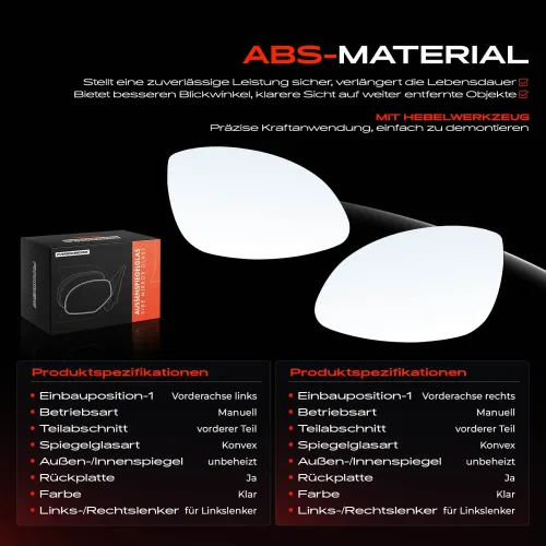 Spiegelglas, Außenspiegel Vorderachse Frankberg 5481FB0069092 Bild Spiegelglas, Außenspiegel Vorderachse Frankberg 5481FB0069092