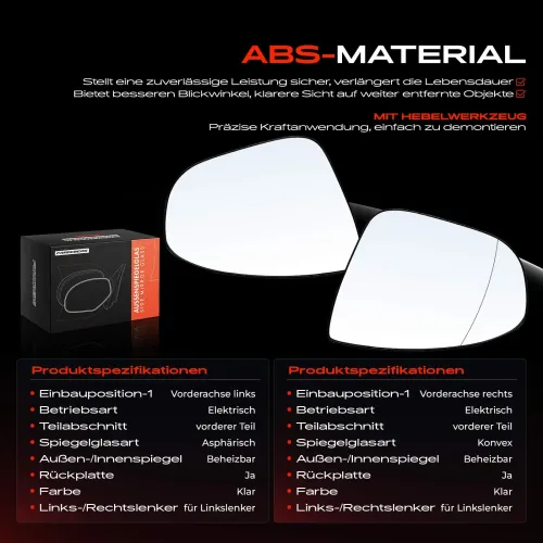 Spiegelglas, Außenspiegel Vorderachse Frankberg 5481FB0069094 Bild Spiegelglas, Außenspiegel Vorderachse Frankberg 5481FB0069094
