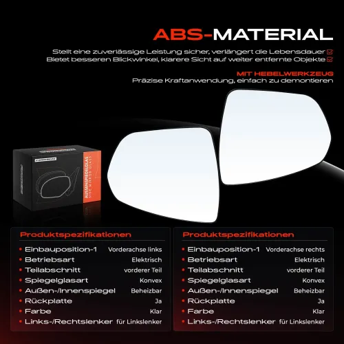 Spiegelglas, Außenspiegel Vorderachse Frankberg 5481FB0069097 Bild Spiegelglas, Außenspiegel Vorderachse Frankberg 5481FB0069097