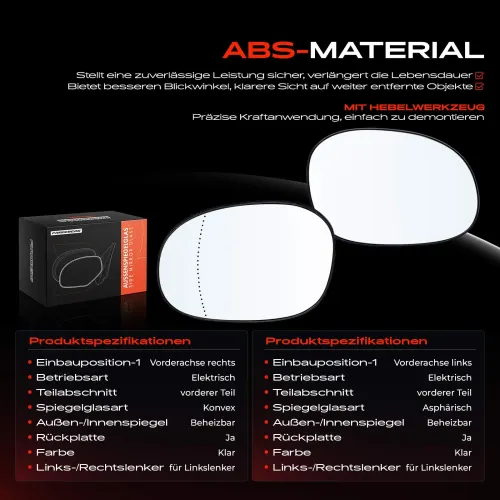 Spiegelglas, Außenspiegel Vorderachse Frankberg 5481FB0069099 Bild Spiegelglas, Außenspiegel Vorderachse Frankberg 5481FB0069099