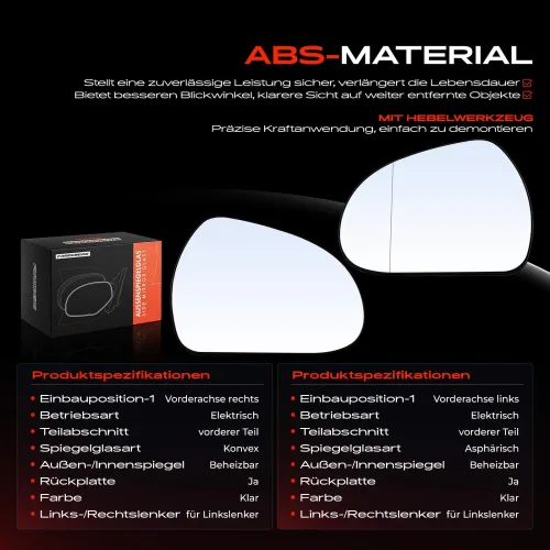 Spiegelglas, Außenspiegel Vorderachse Frankberg 5481FB0069100 Bild Spiegelglas, Außenspiegel Vorderachse Frankberg 5481FB0069100