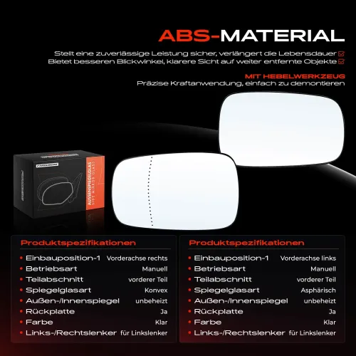 Spiegelglas, Außenspiegel Vorderachse Frankberg 5481FB0069104 Bild Spiegelglas, Außenspiegel Vorderachse Frankberg 5481FB0069104