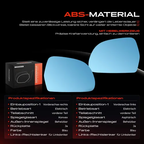 Spiegelglas, Außenspiegel Vorderachse Frankberg 5481FB0069109 Bild Spiegelglas, Außenspiegel Vorderachse Frankberg 5481FB0069109