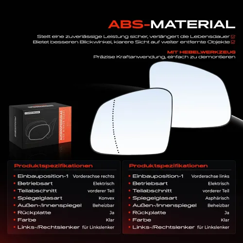 Spiegelglas, Außenspiegel Vorderachse Frankberg 5481FB0069114 Bild Spiegelglas, Außenspiegel Vorderachse Frankberg 5481FB0069114