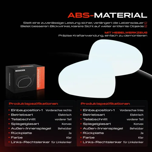 Spiegelglas, Außenspiegel Vorderachse Frankberg 5481FB0069116 Bild Spiegelglas, Außenspiegel Vorderachse Frankberg 5481FB0069116