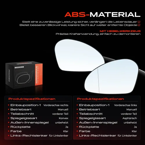 Spiegelglas, Außenspiegel Vorderachse Frankberg 5481FB0069117 Bild Spiegelglas, Außenspiegel Vorderachse Frankberg 5481FB0069117