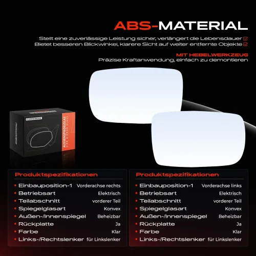 Spiegelglas, Außenspiegel Vorderachse Frankberg 5481FB0069122 Bild Spiegelglas, Außenspiegel Vorderachse Frankberg 5481FB0069122