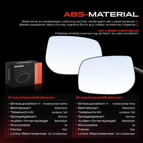 Spiegelglas, Außenspiegel Vorderachse Frankberg 5481FB0069125 Bild Spiegelglas, Außenspiegel Vorderachse Frankberg 5481FB0069125