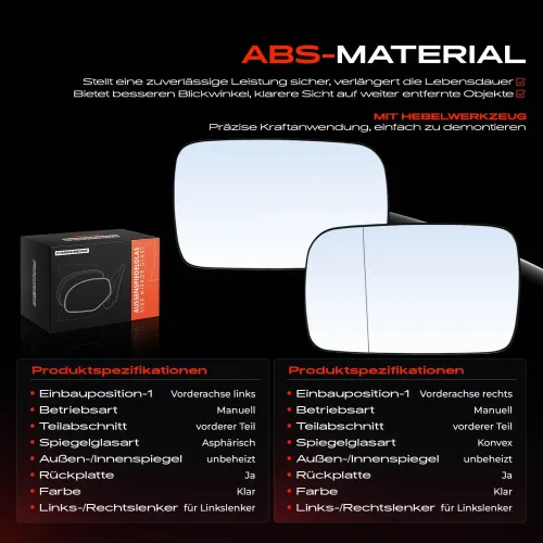 Spiegelglas, Außenspiegel Vorderachse Frankberg 5481FB0069133 Bild Spiegelglas, Außenspiegel Vorderachse Frankberg 5481FB0069133
