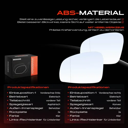 Spiegelglas, Außenspiegel Vorderachse Frankberg 5481FB0069134 Bild Spiegelglas, Außenspiegel Vorderachse Frankberg 5481FB0069134