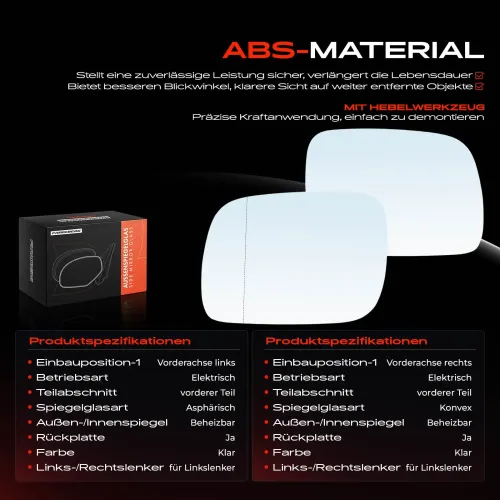 Spiegelglas, Außenspiegel Vorderachse Frankberg 5481FB0069137 Bild Spiegelglas, Außenspiegel Vorderachse Frankberg 5481FB0069137