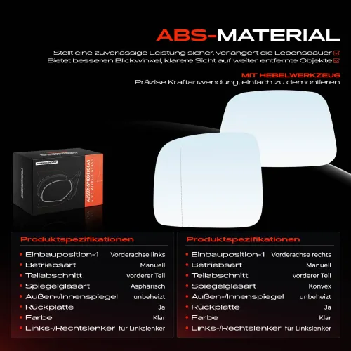 Spiegelglas, Außenspiegel Vorderachse Frankberg 5481FB0069138 Bild Spiegelglas, Außenspiegel Vorderachse Frankberg 5481FB0069138