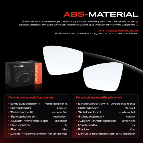 Spiegelglas, Außenspiegel Vorderachse Frankberg 5481FB0069140 Bild Spiegelglas, Außenspiegel Vorderachse Frankberg 5481FB0069140