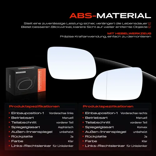 Spiegelglas, Außenspiegel Vorderachse Frankberg 5481FB0069141 Bild Spiegelglas, Außenspiegel Vorderachse Frankberg 5481FB0069141