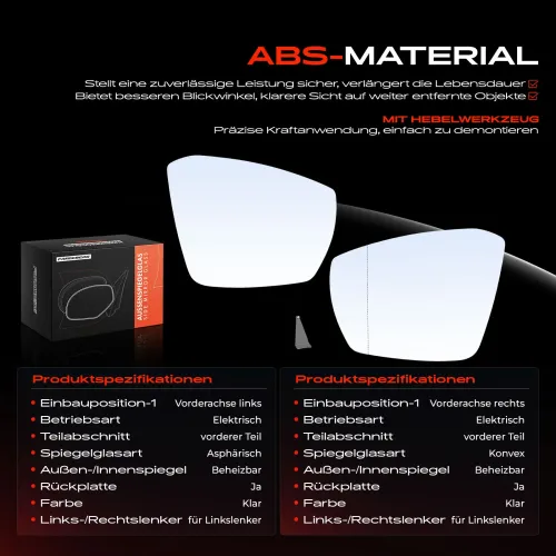 Spiegelglas, Außenspiegel Vorderachse Frankberg 5481FB0069146 Bild Spiegelglas, Außenspiegel Vorderachse Frankberg 5481FB0069146