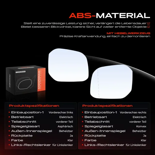 Spiegelglas, Außenspiegel Vorderachse Frankberg 5481FB0069147 Bild Spiegelglas, Außenspiegel Vorderachse Frankberg 5481FB0069147