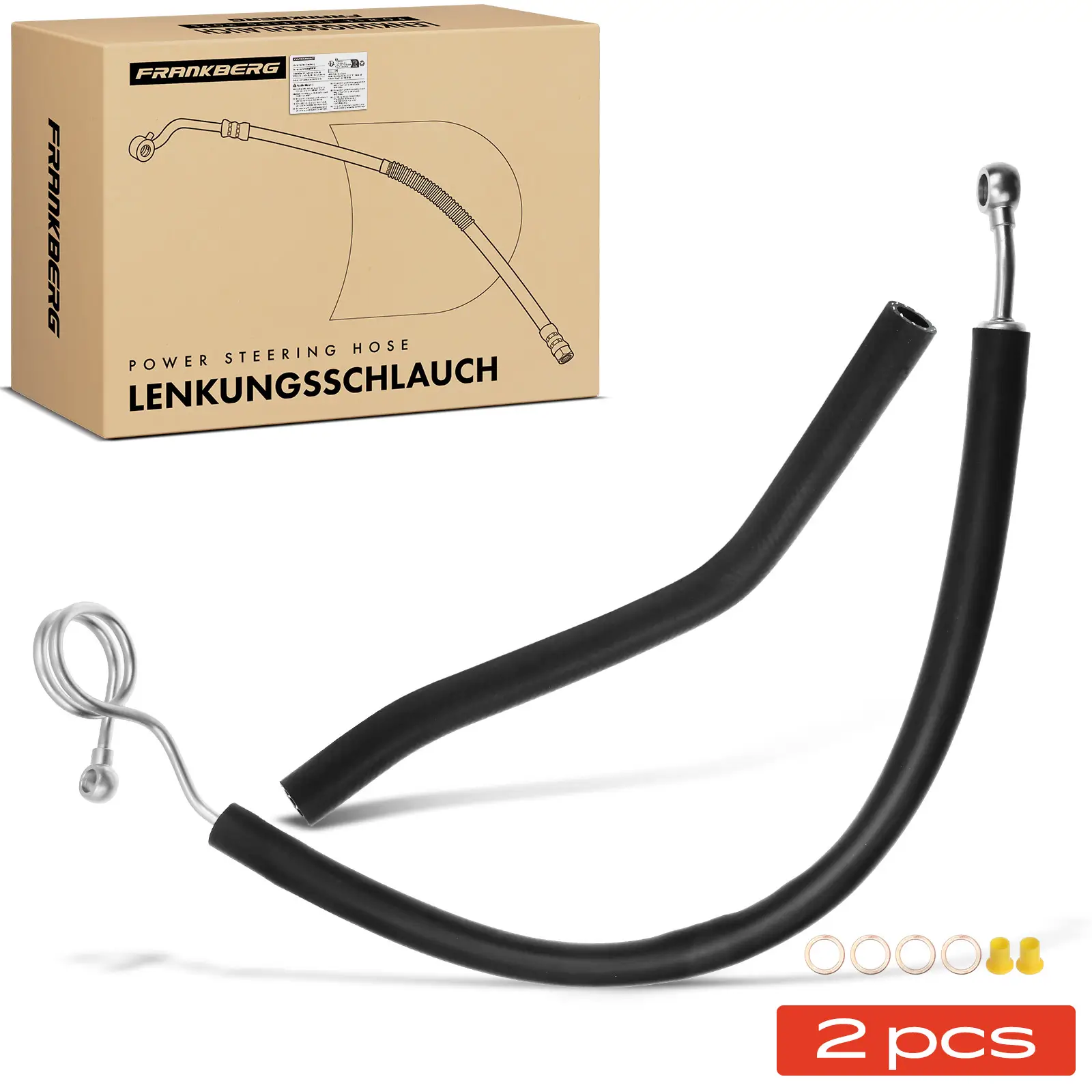 Hydraulikschlauch, Lenkung von Ausgleichsbehälter nach Hydraulikpumpe Frankberg 5481FB0069686