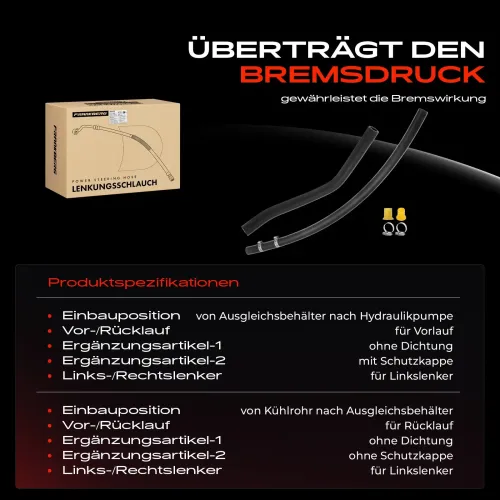 Hydraulikschlauch, Lenkung von Ausgleichsbehälter nach Hydraulikpumpe Frankberg 5481FB0069687 Bild Hydraulikschlauch, Lenkung von Ausgleichsbehälter nach Hydraulikpumpe Frankberg 5481FB0069687