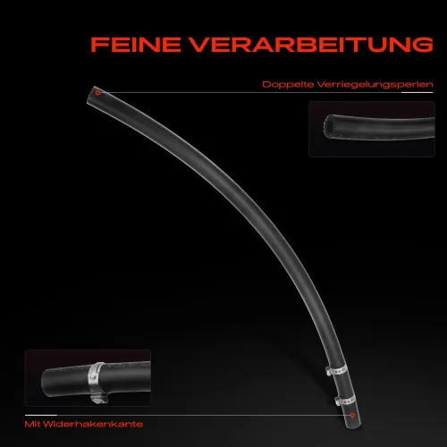 Hydraulikschlauch, Lenkung von Ausgleichsbehälter nach Hydraulikpumpe Frankberg 5481FB0069687 Bild Hydraulikschlauch, Lenkung von Ausgleichsbehälter nach Hydraulikpumpe Frankberg 5481FB0069687