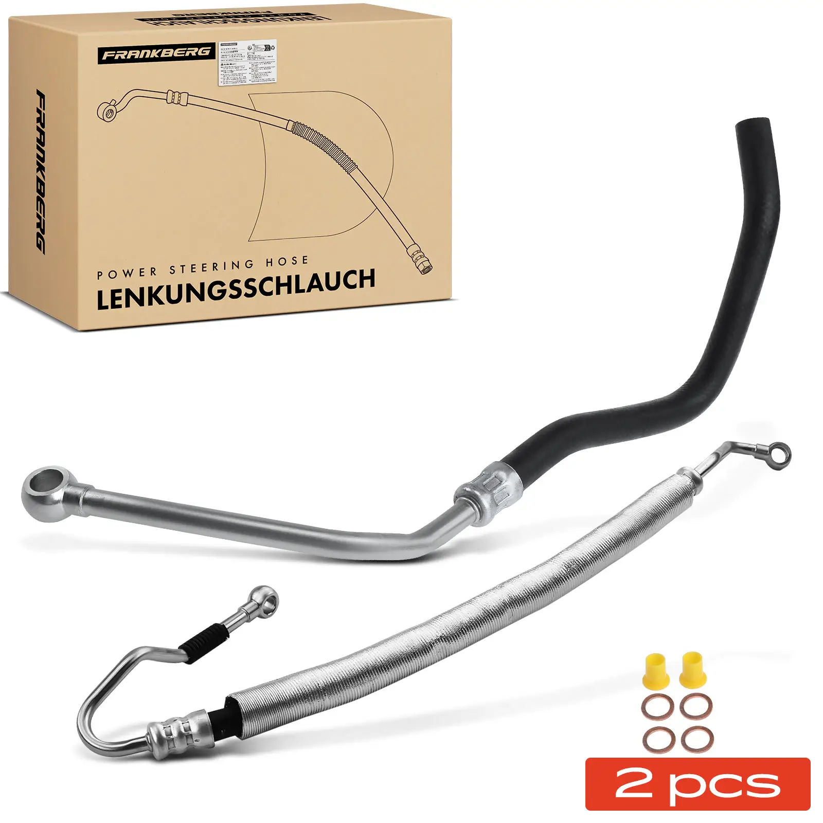 Hydraulikschlauch, Lenkung von Ausgleichsbehälter nach Hydraulikpumpe Frankberg 5481FB0069690