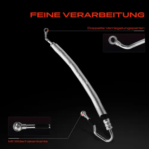 Hydraulikschlauch, Lenkung von Ausgleichsbehälter nach Hydraulikpumpe Frankberg 5481FB0069690 Bild Hydraulikschlauch, Lenkung von Ausgleichsbehälter nach Hydraulikpumpe Frankberg 5481FB0069690