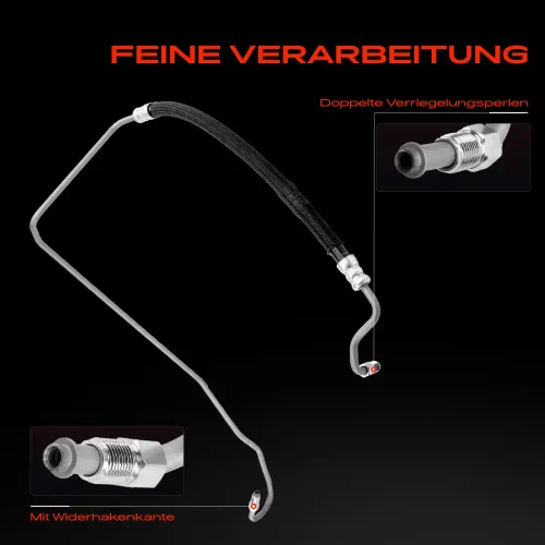 Hydraulikschlauch, Lenkung von Ausgleichsbehälter nach Hydraulikpumpe Frankberg 5481FB0069694 Bild Hydraulikschlauch, Lenkung von Ausgleichsbehälter nach Hydraulikpumpe Frankberg 5481FB0069694