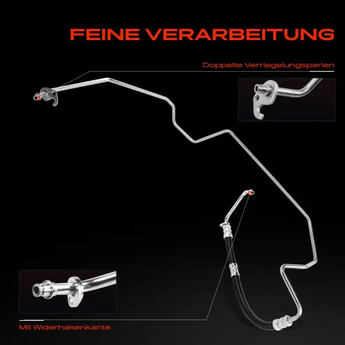 Hydraulikschlauch, Lenkung von Ausgleichsbehälter nach Hydraulikpumpe Frankberg 5481FB0069695 Bild Hydraulikschlauch, Lenkung von Ausgleichsbehälter nach Hydraulikpumpe Frankberg 5481FB0069695