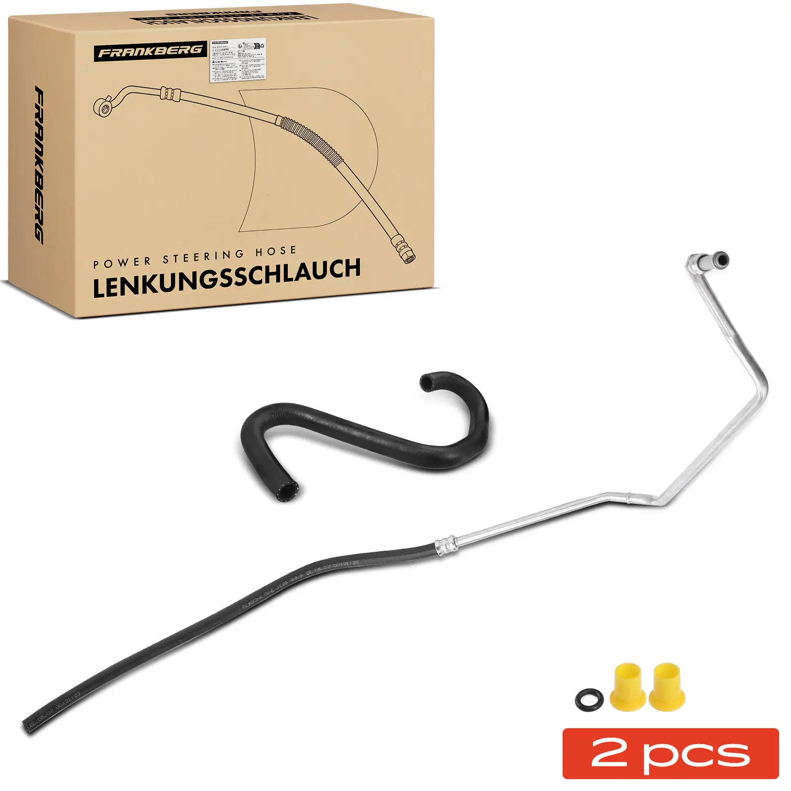 Hydraulikschlauch, Lenkung von Ausgleichsbehälter nach Hydraulikpumpe Frankberg 5481FB0069698