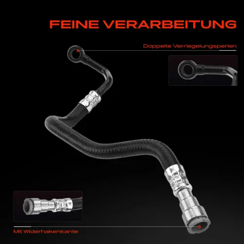 Hydraulikschlauch, Lenkung von Ausgleichsbehälter nach Hydraulikpumpe Frankberg 5481FB0069703 Bild Hydraulikschlauch, Lenkung von Ausgleichsbehälter nach Hydraulikpumpe Frankberg 5481FB0069703