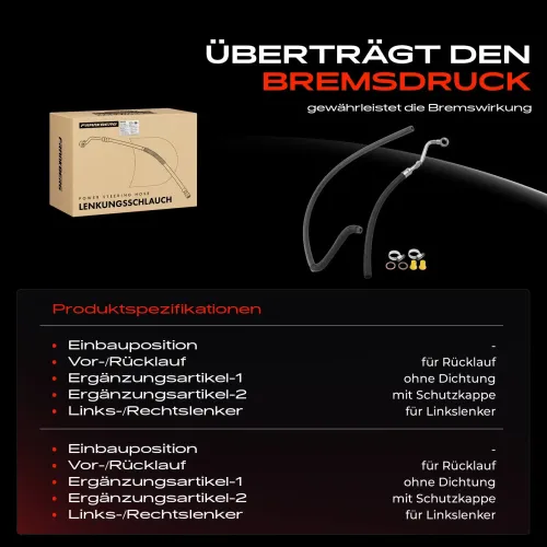 Hydraulikschlauch, Lenkung Frankberg 5481FB0069706 Bild Hydraulikschlauch, Lenkung Frankberg 5481FB0069706