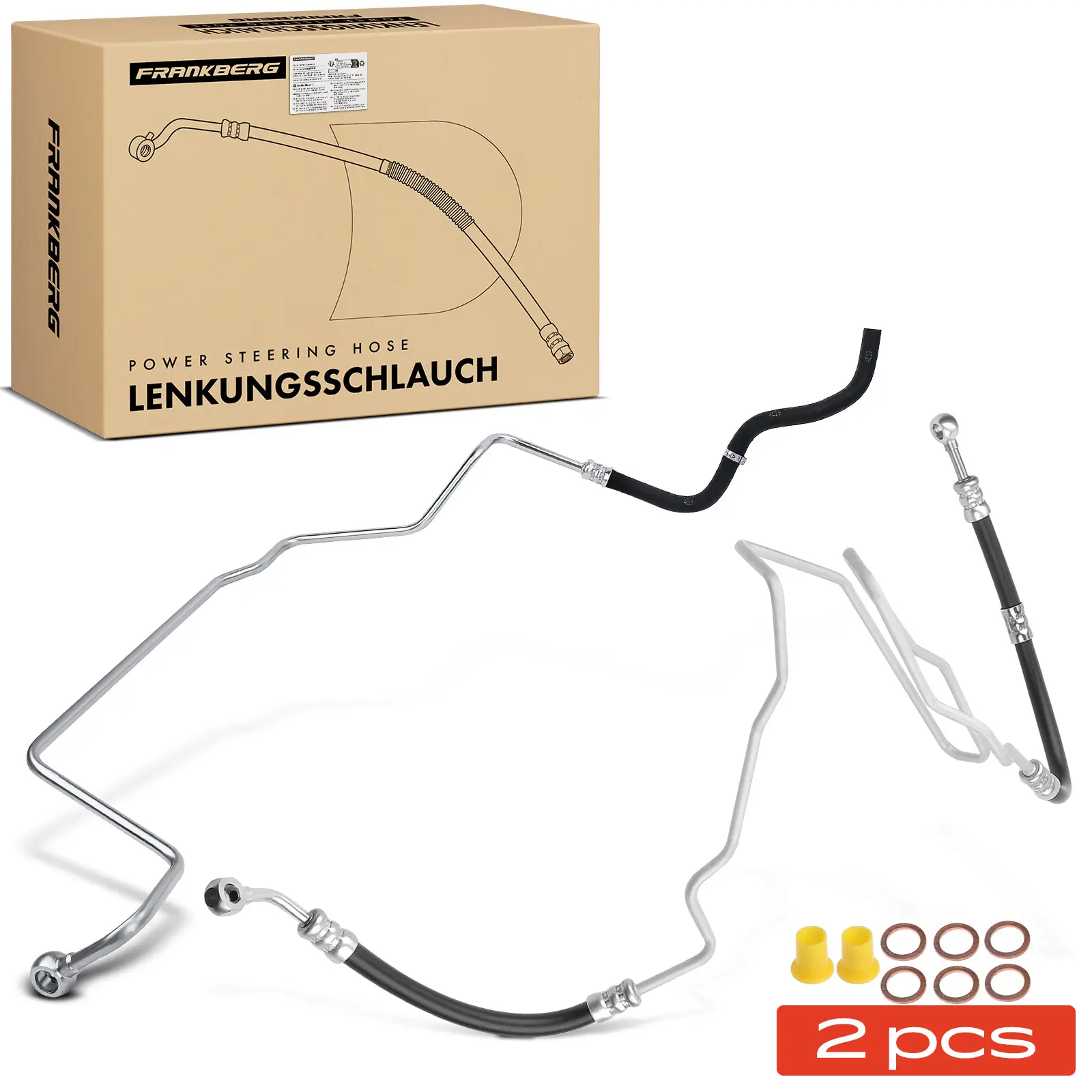 Hydraulikschlauch, Lenkung von Lenkgetriebe nach Ausgleichsbehälter Frankberg 5481FB0069714