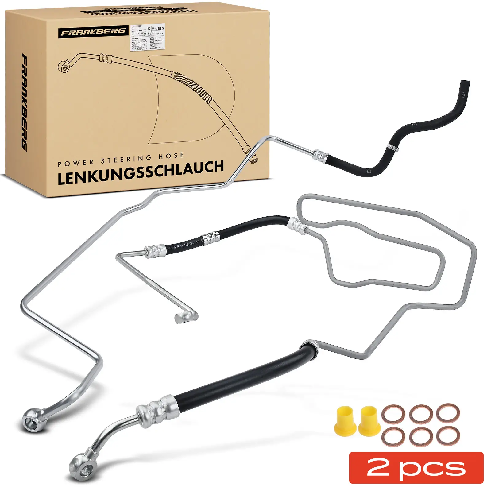 Hydraulikschlauch, Lenkung von Lenkgetriebe nach Ausgleichsbehälter Frankberg 5481FB0069715