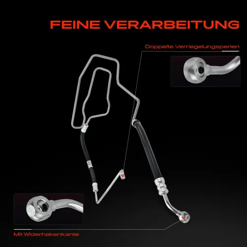 Hydraulikschlauch, Lenkung von Lenkgetriebe nach Ausgleichsbehälter Frankberg 5481FB0069715 Bild Hydraulikschlauch, Lenkung von Lenkgetriebe nach Ausgleichsbehälter Frankberg 5481FB0069715