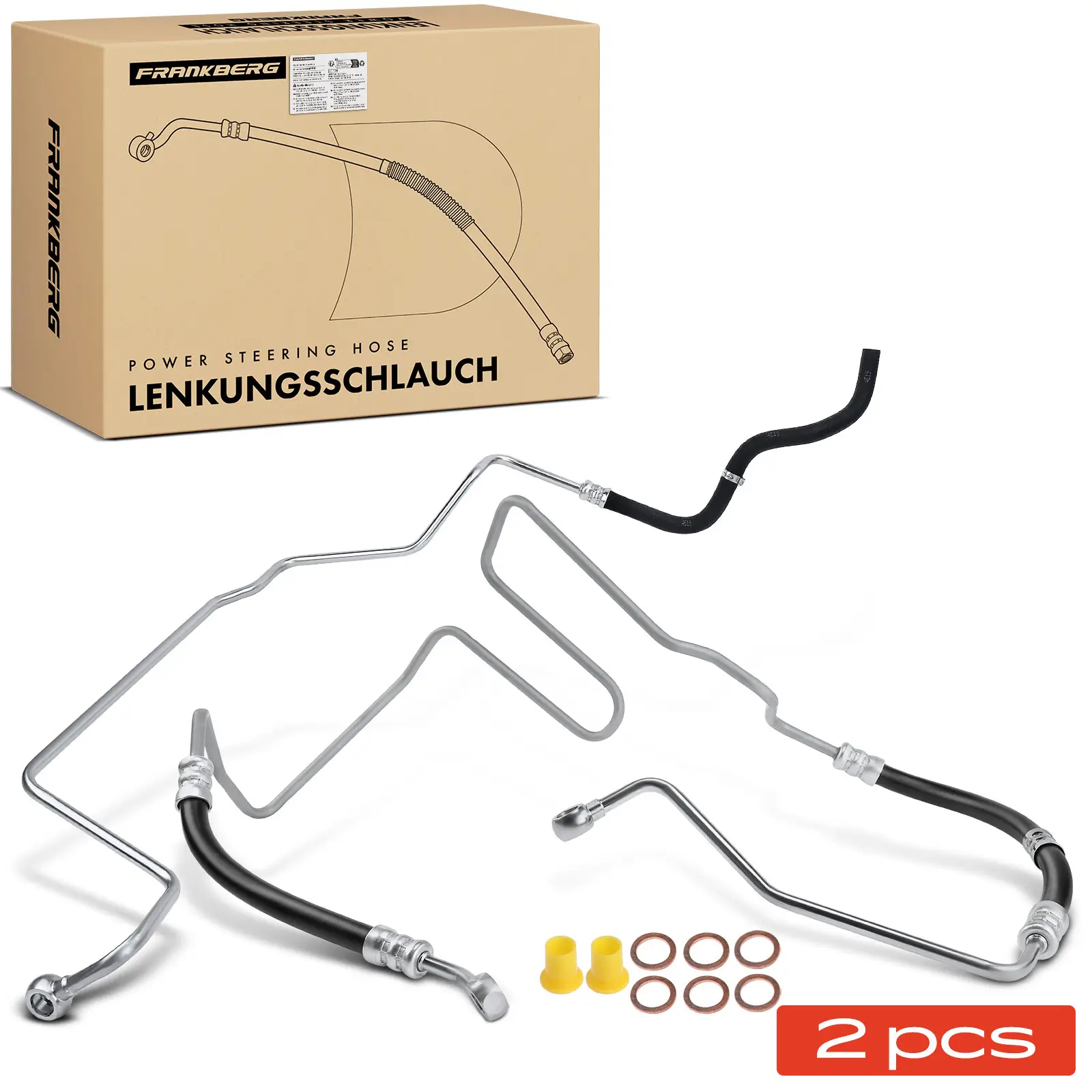 Hydraulikschlauch, Lenkung von Lenkgetriebe nach Ausgleichsbehälter Frankberg 5481FB0069717