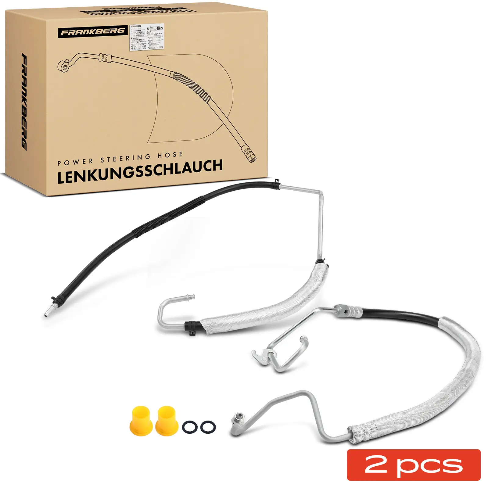 Hydraulikschlauch, Lenkung von Hydraulikpumpe nach Lenkgetriebe Frankberg 5481FB0069719