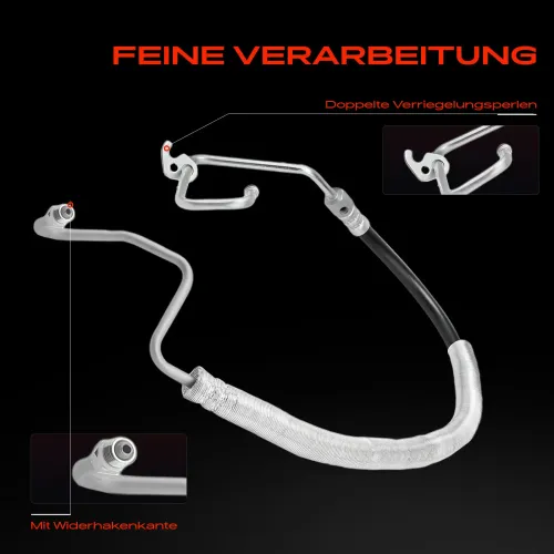 Hydraulikschlauch, Lenkung von Hydraulikpumpe nach Lenkgetriebe Frankberg 5481FB0069719 Bild Hydraulikschlauch, Lenkung von Hydraulikpumpe nach Lenkgetriebe Frankberg 5481FB0069719