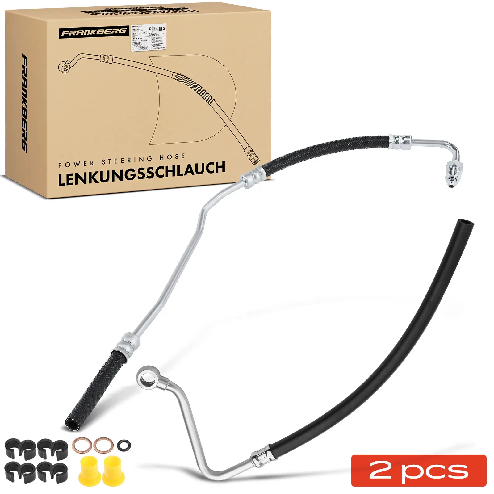 Hydraulikschlauch, Lenkung von Hydraulikpumpe nach Lenkgetriebe Frankberg 5481FB0069721