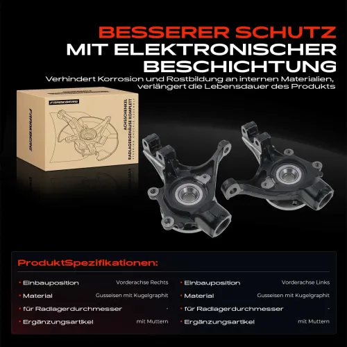 Achsschenkel, Radaufhängung Frankberg 5481FB0070281 Bild Achsschenkel, Radaufhängung Frankberg 5481FB0070281