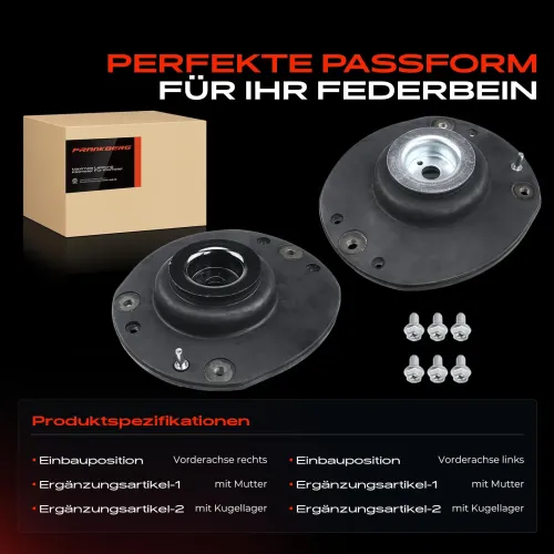 Federbeinstützlager Vorderachse Frankberg 5481FB0070288 Bild Federbeinstützlager Vorderachse Frankberg 5481FB0070288