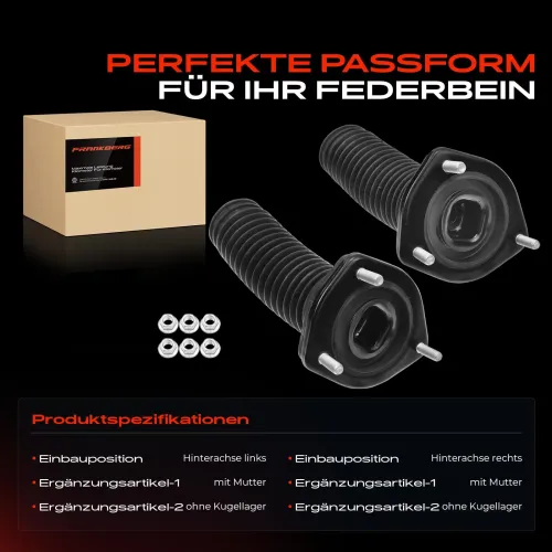 Federbeinstützlager Hinterachse Frankberg 5481FB0070291 Bild Federbeinstützlager Hinterachse Frankberg 5481FB0070291