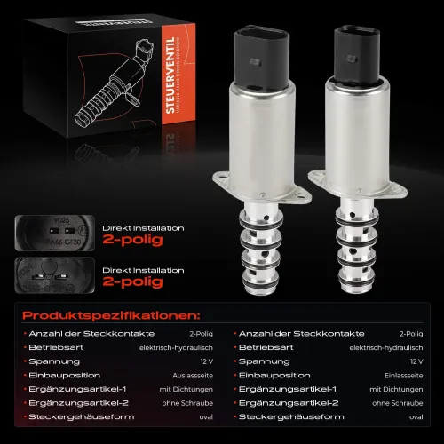 Steuerventil, Nockenwellenverstellung 12 V Auslassseite Frankberg 5481FB0070305 Bild Steuerventil, Nockenwellenverstellung 12 V Auslassseite Frankberg 5481FB0070305