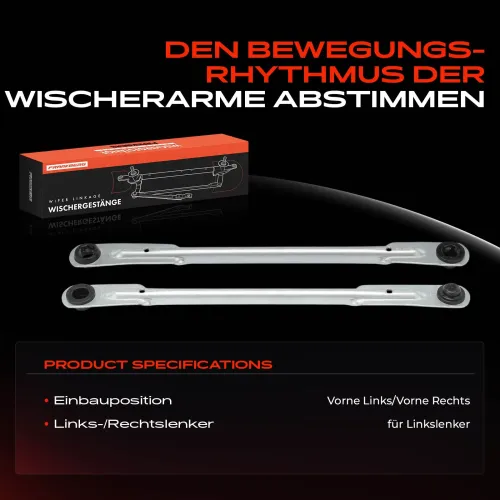 Antriebsstange, Wischergestänge Frankberg 5481FB0070376 Bild Antriebsstange, Wischergestänge Frankberg 5481FB0070376