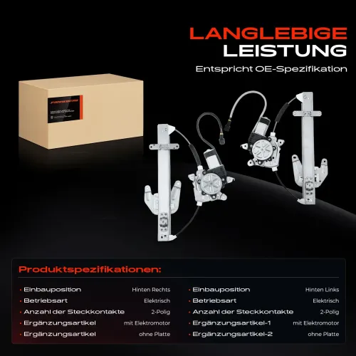 Fensterheber Hinterachse beidseitig Frankberg 5481FB0070425 Bild Fensterheber Hinterachse beidseitig Frankberg 5481FB0070425