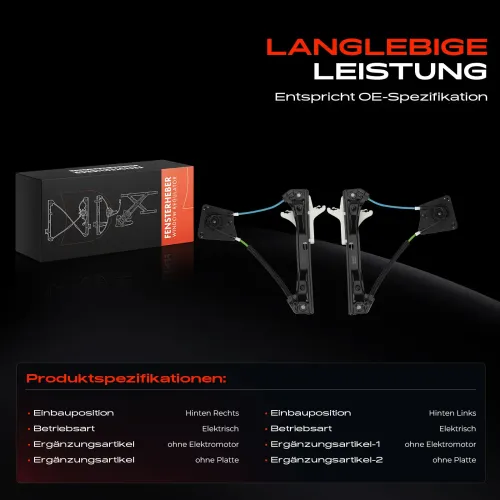 Fensterheber Hinterachse beidseitig Frankberg 5481FB0070429 Bild Fensterheber Hinterachse beidseitig Frankberg 5481FB0070429