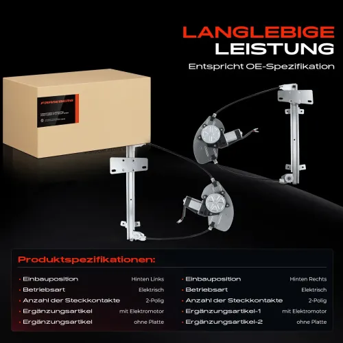 Fensterheber Hinterachse beidseitig Frankberg 5481FB0070438 Bild Fensterheber Hinterachse beidseitig Frankberg 5481FB0070438