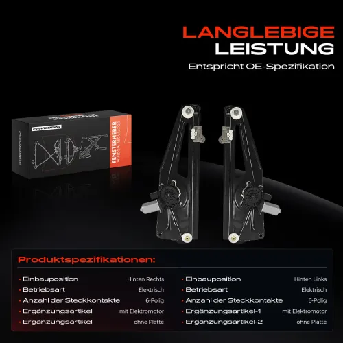 Fensterheber Hinterachse beidseitig Frankberg 5481FB0070443 Bild Fensterheber Hinterachse beidseitig Frankberg 5481FB0070443