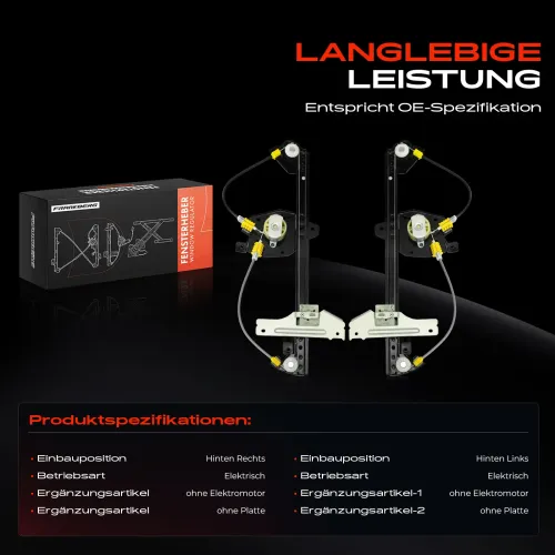 Fensterheber Hinterachse beidseitig Frankberg 5481FB0070508 Bild Fensterheber Hinterachse beidseitig Frankberg 5481FB0070508