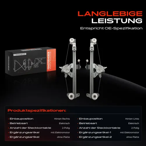 Fensterheber Hinterachse beidseitig Frankberg 5481FB0070544 Bild Fensterheber Hinterachse beidseitig Frankberg 5481FB0070544